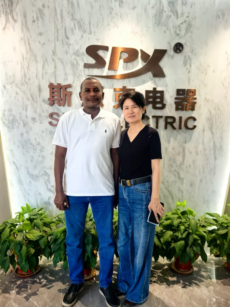 Un cliente estero ispeziona la produzione di MCCB, contattori CA e VFD presso lo stabilimento SPX ELECTRIC