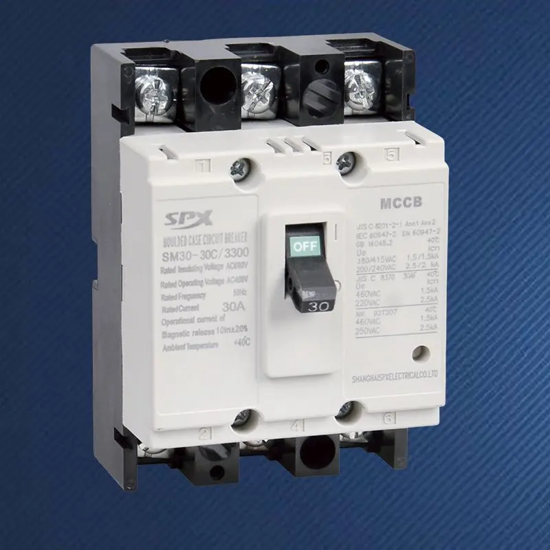 Interruttore automatico scatolato 3P 5A 10A 20A